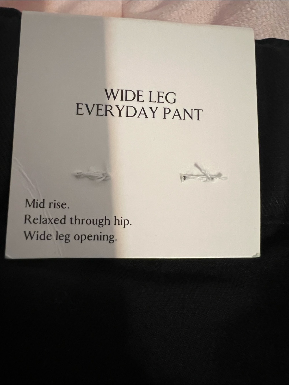 NWT Banana Republic Wide Leg Everyday Pant - Black